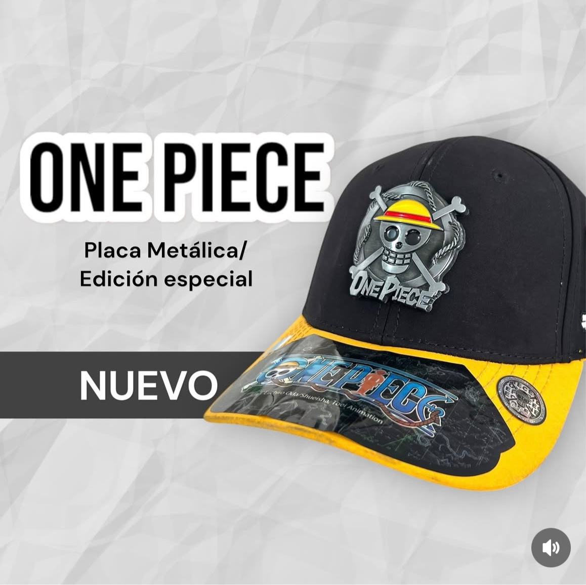 Gorras One Piece Placa Metálica