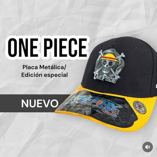 Gorras One Piece Placa Metálica