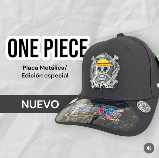 Gorras One Piece Placa Metálica