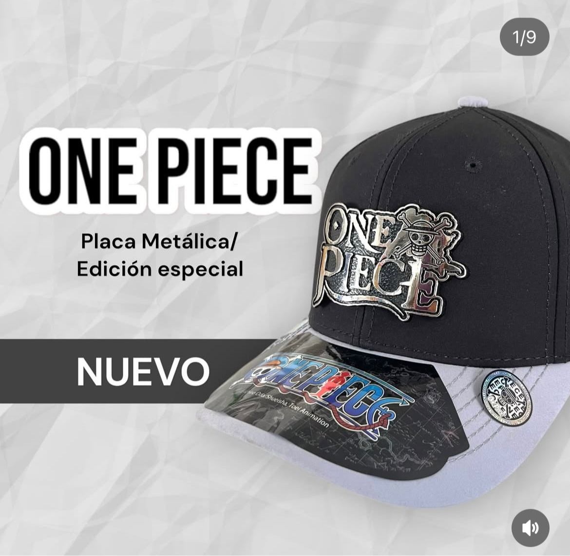 Gorras One Piece Placa Metálica
